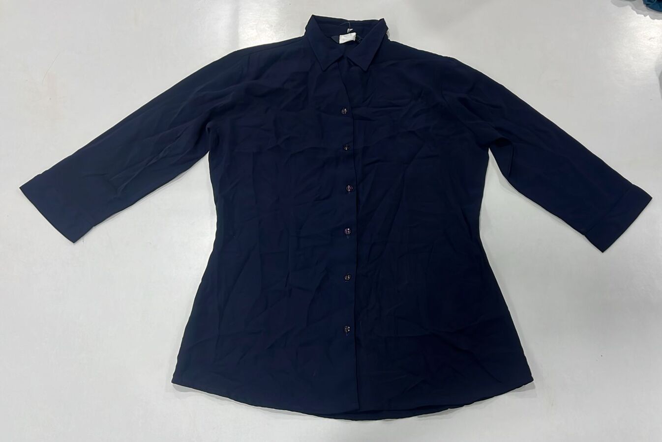 Solid Button-Down Shirt - Image 4