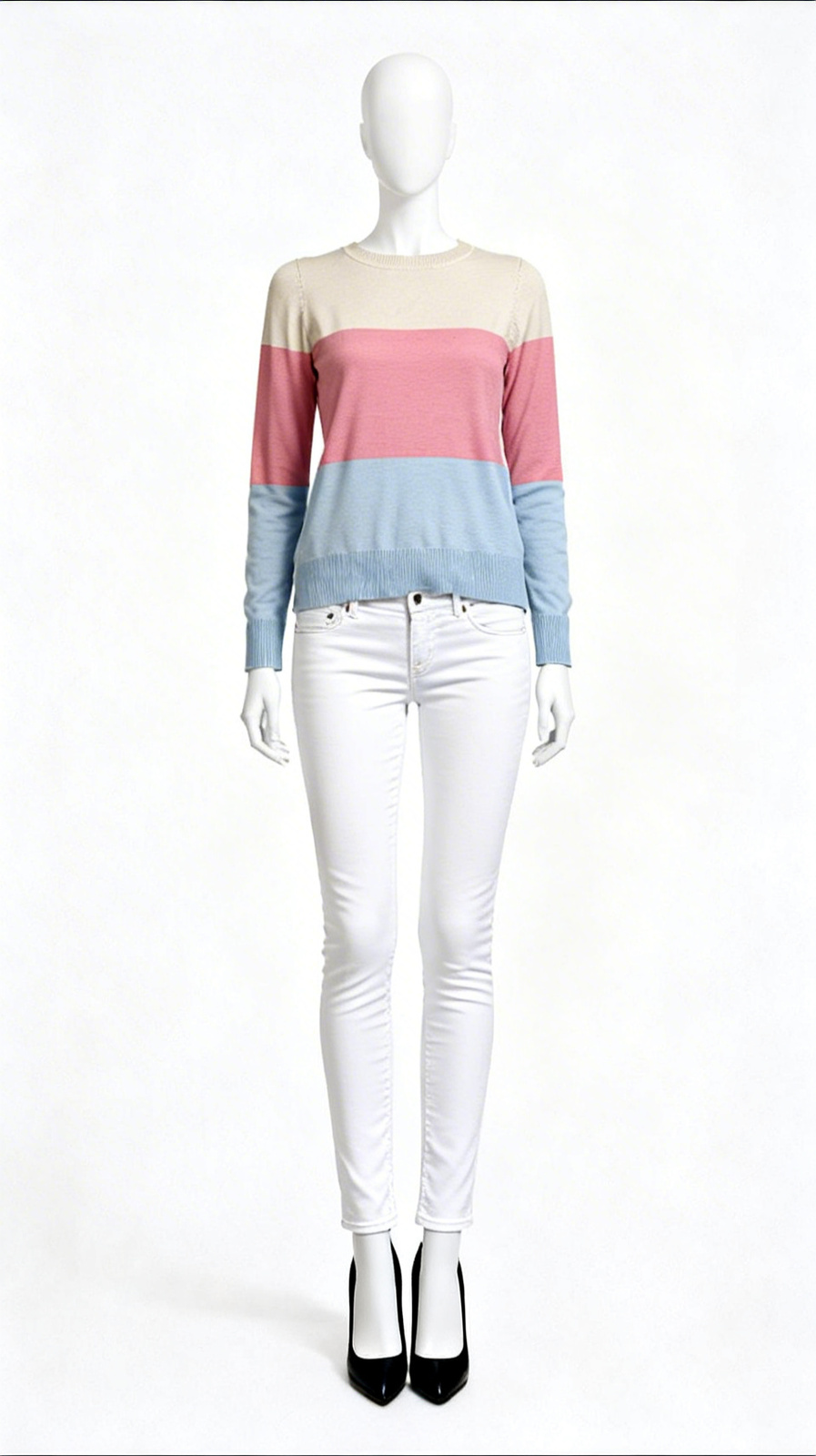 Multicolor Color-Blocked Sweater