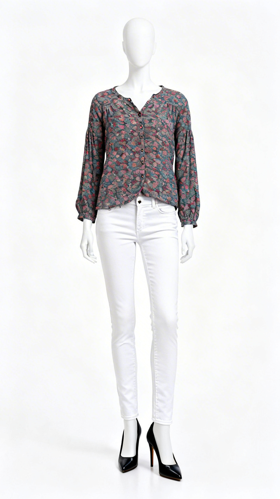 Floral Printed Long Sleeve Top