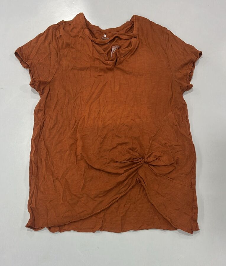 Rust Solid Knot Detail Top - Image 4