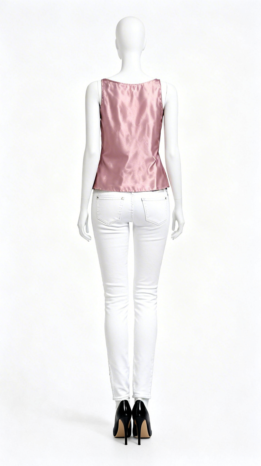 Satin Sleeveless Top - Image 3