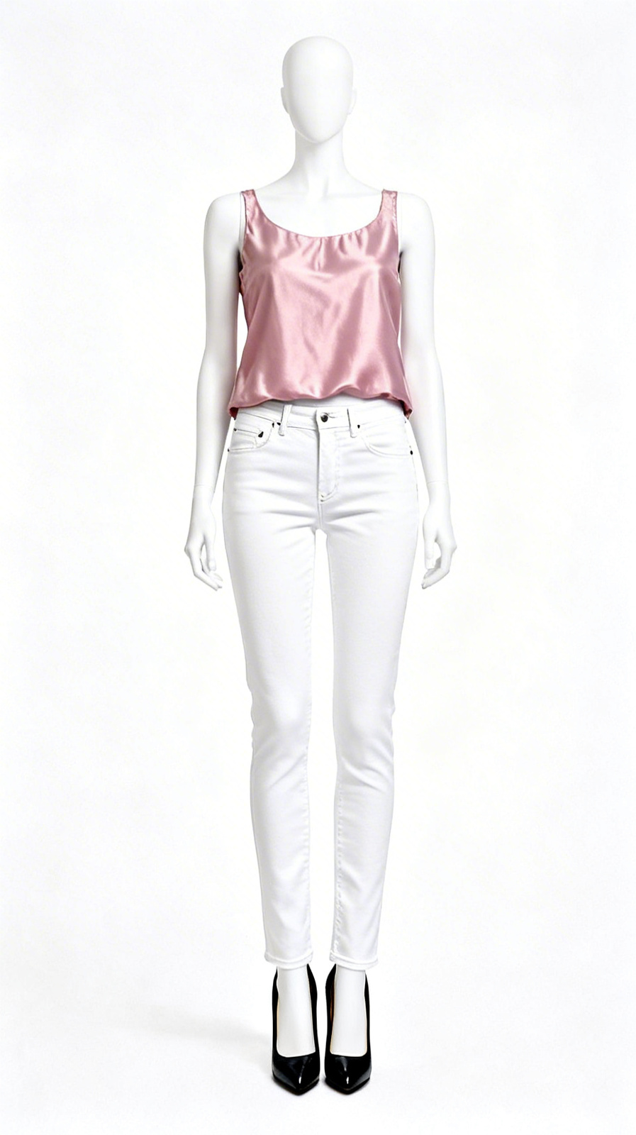 Satin Sleeveless Top