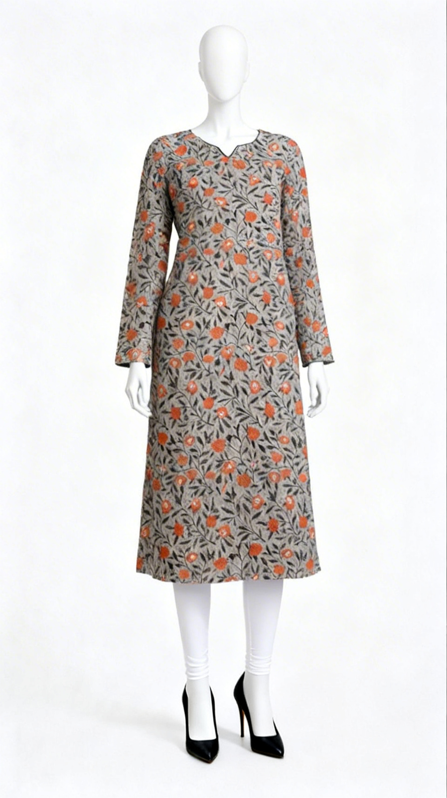 Floral Printed Straight Kurta