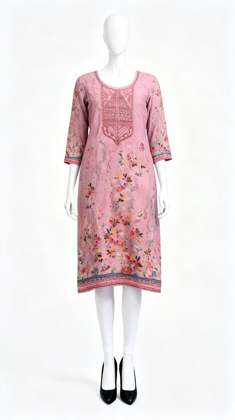 Printed Embroidered Kurti