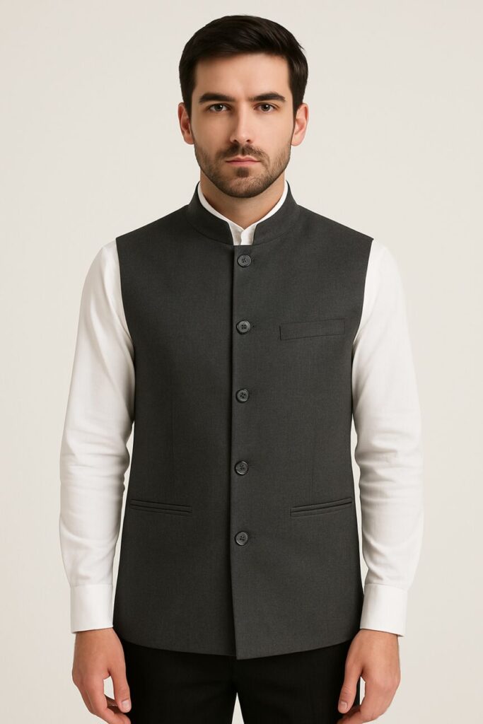 Black Nehru Jacket for Men at Costumepeti