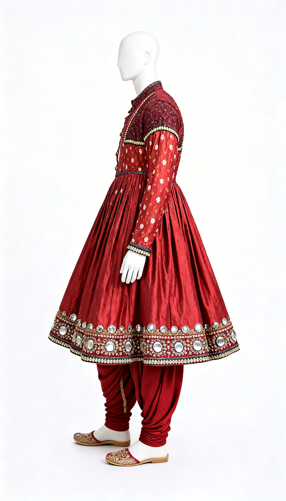 Red Printed Kurti - Image 3