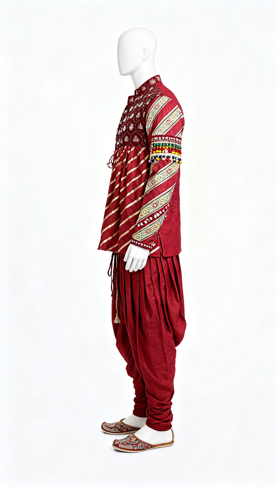 Red Striped Kurti