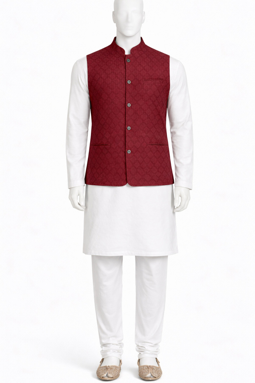 Maroon Nehru Jacket