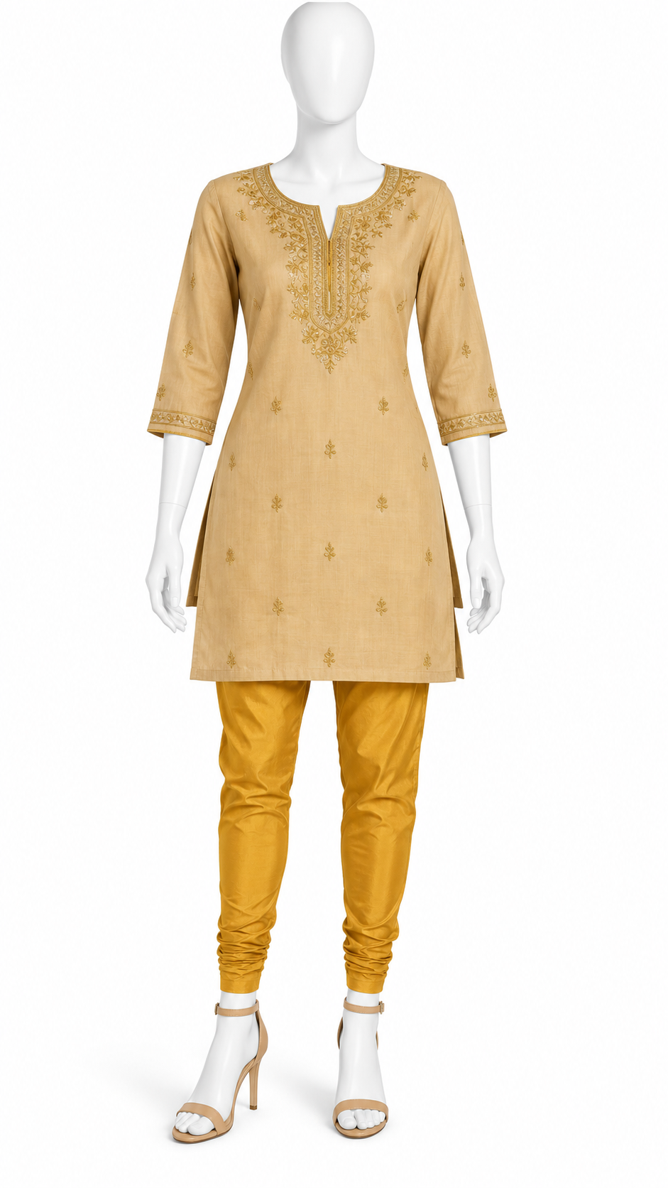 Mustard Solid Slim Leggings