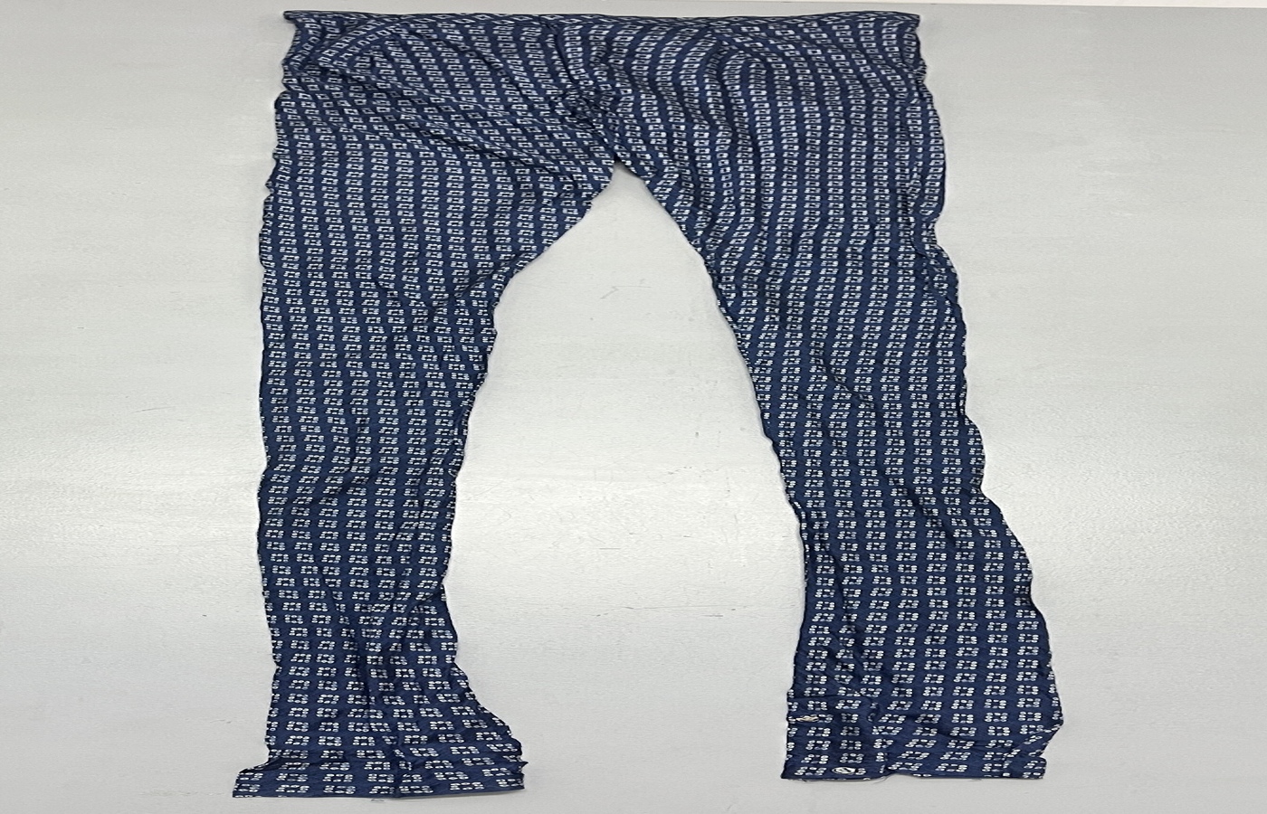 Navy Blue Printed Leggings - Image 5