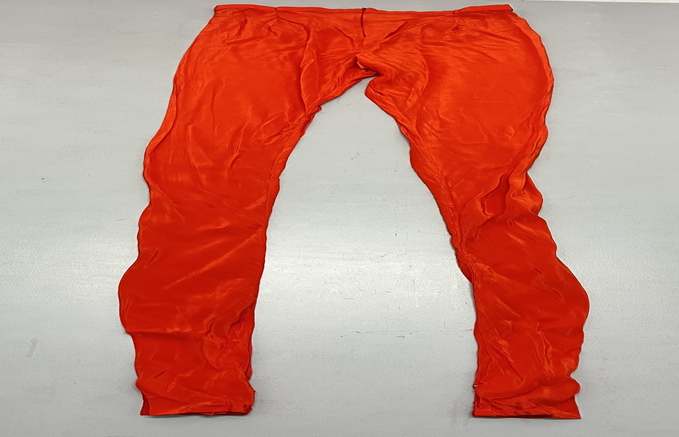 Red Solid Slim Leggings - Image 5