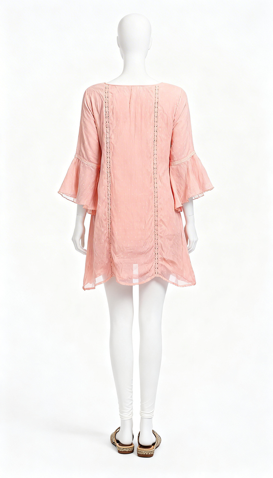 Peach Solid Kurti - Image 2