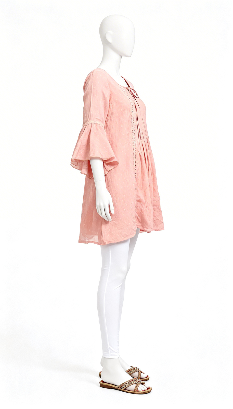 Peach Solid Kurti - Image 3