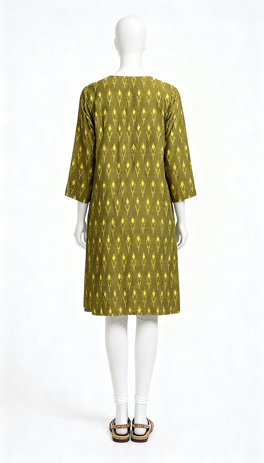 Olive Printed Kurti - Image 2