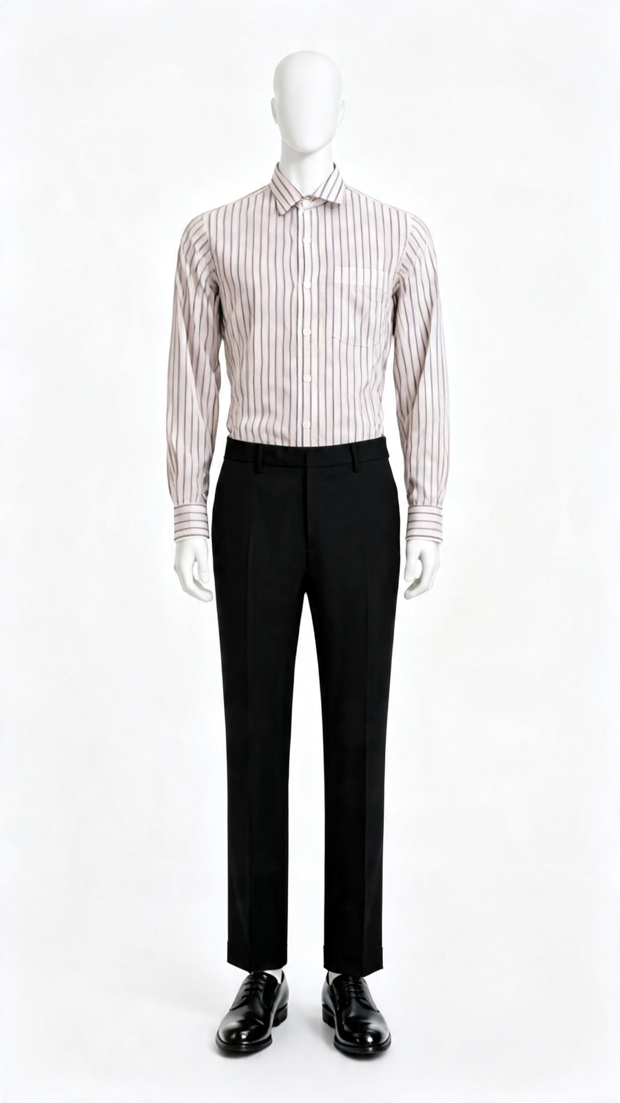 Light Pink Striped Cotton Shirt