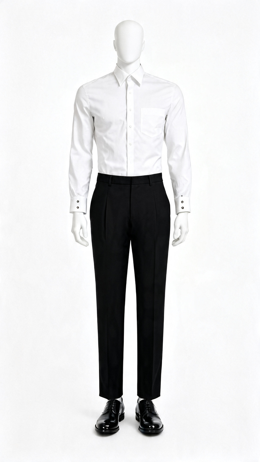 Classic White Solid Cotton Shirt