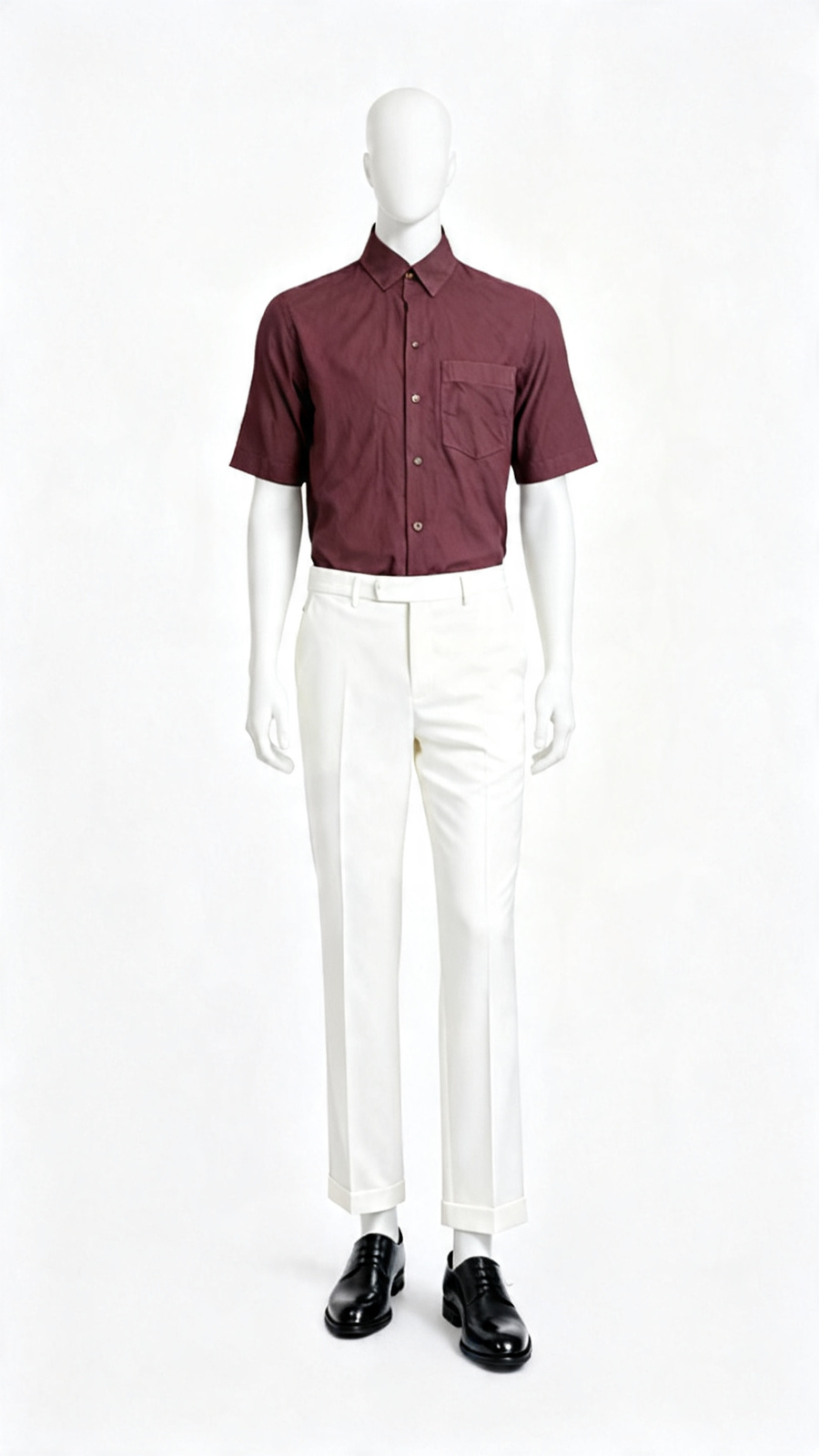 Brown Solid Formal Shirt