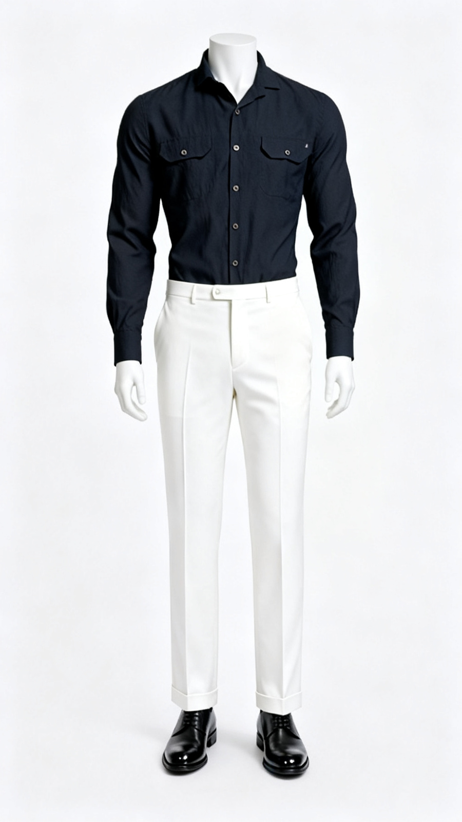 Dark Navy Utility Pocket Shirt