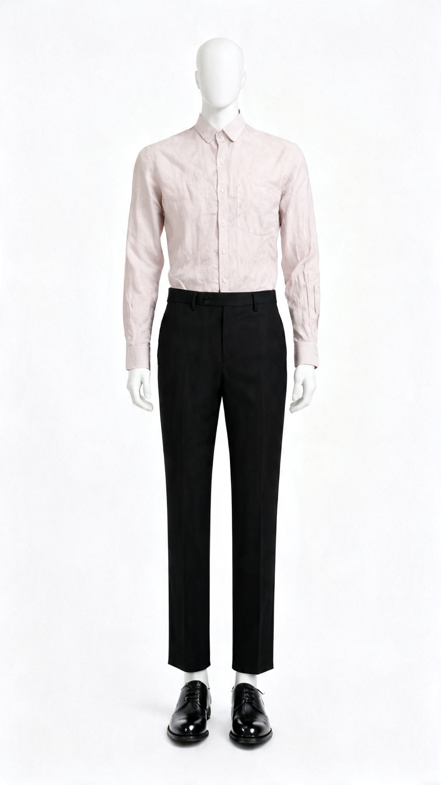 Light Beige Plain Cotton Shirt