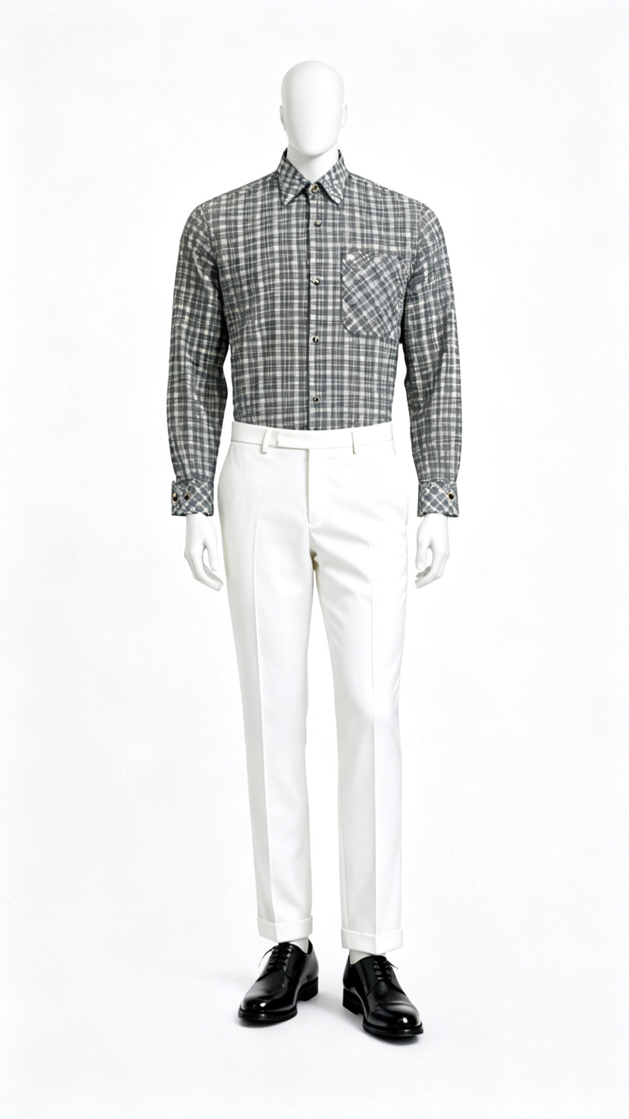 Grey Check Classic Formal Shirt