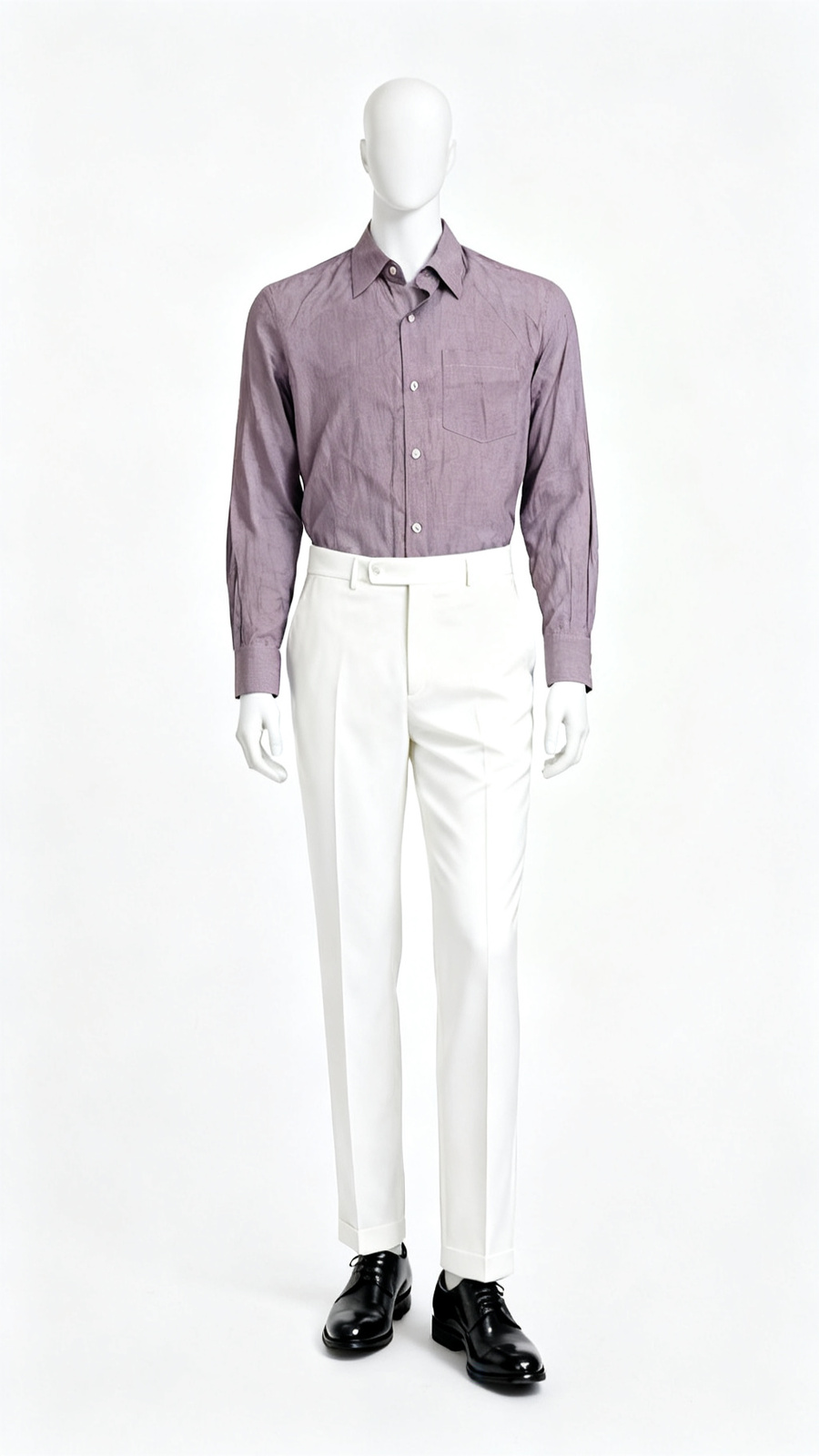 Classic Purple Formal Cotton Shirt