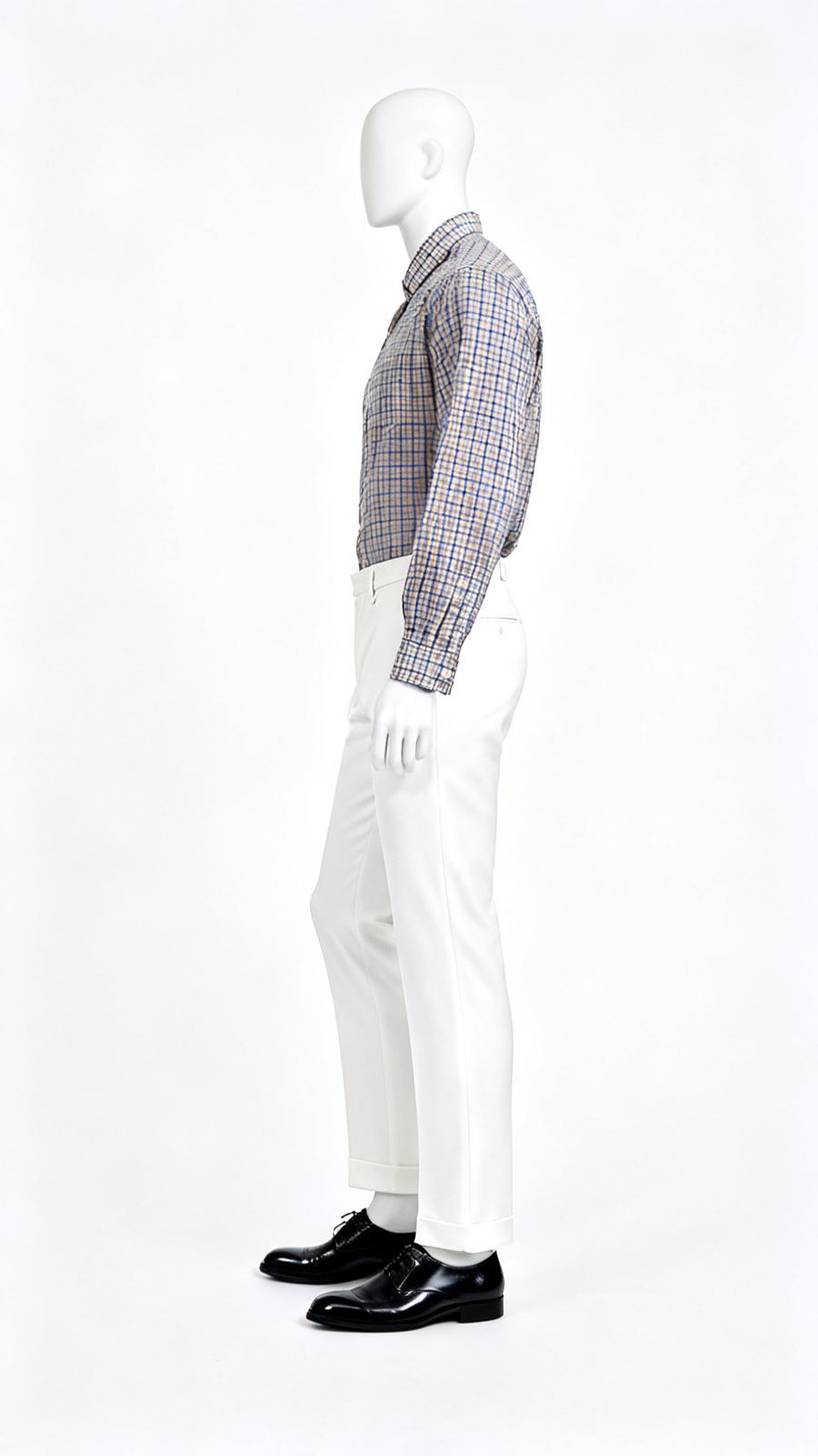 Multicolor Blue Micro Check Formal Shirt