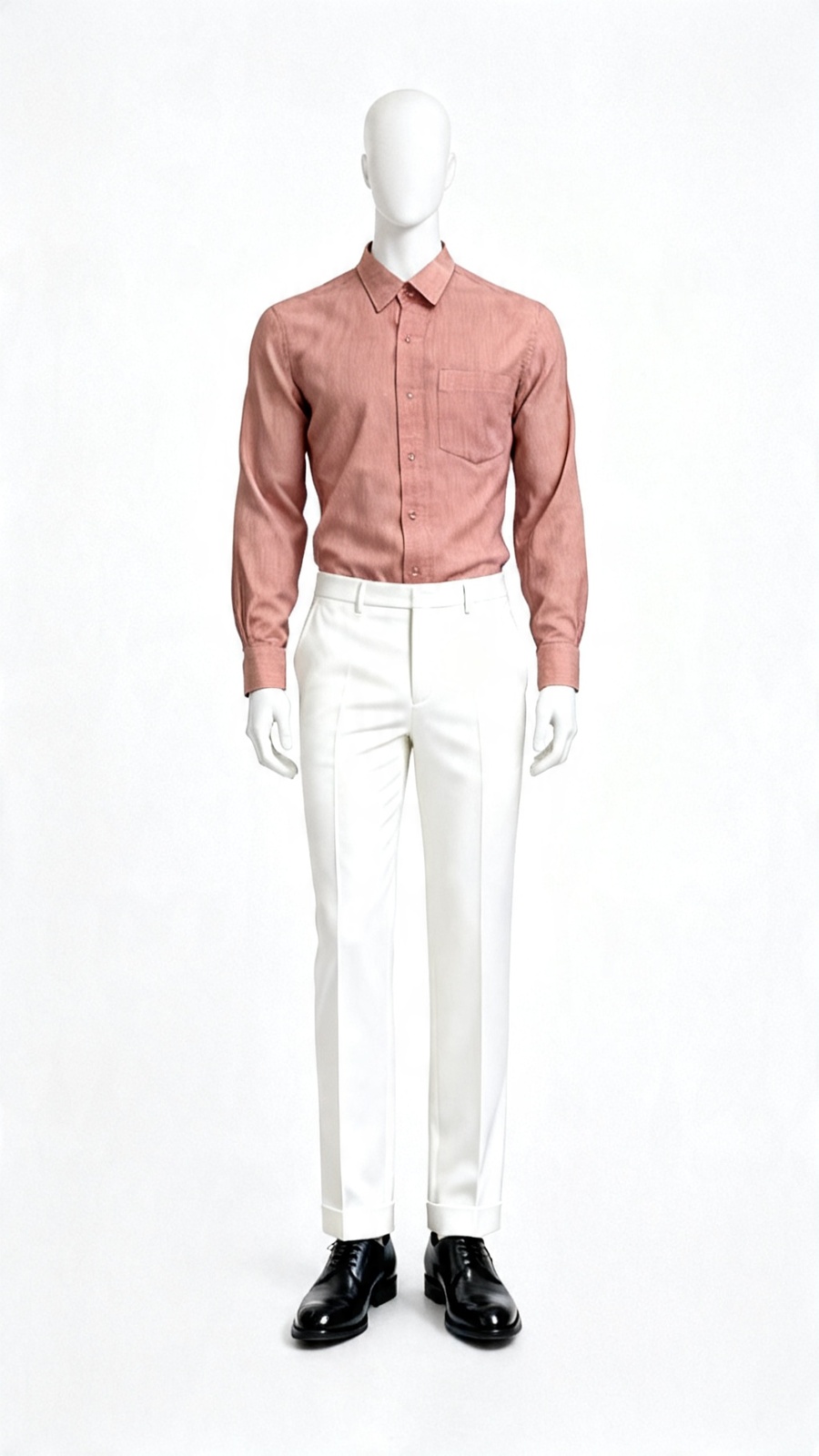 Dusty Pink Cotton Formal Shirt
