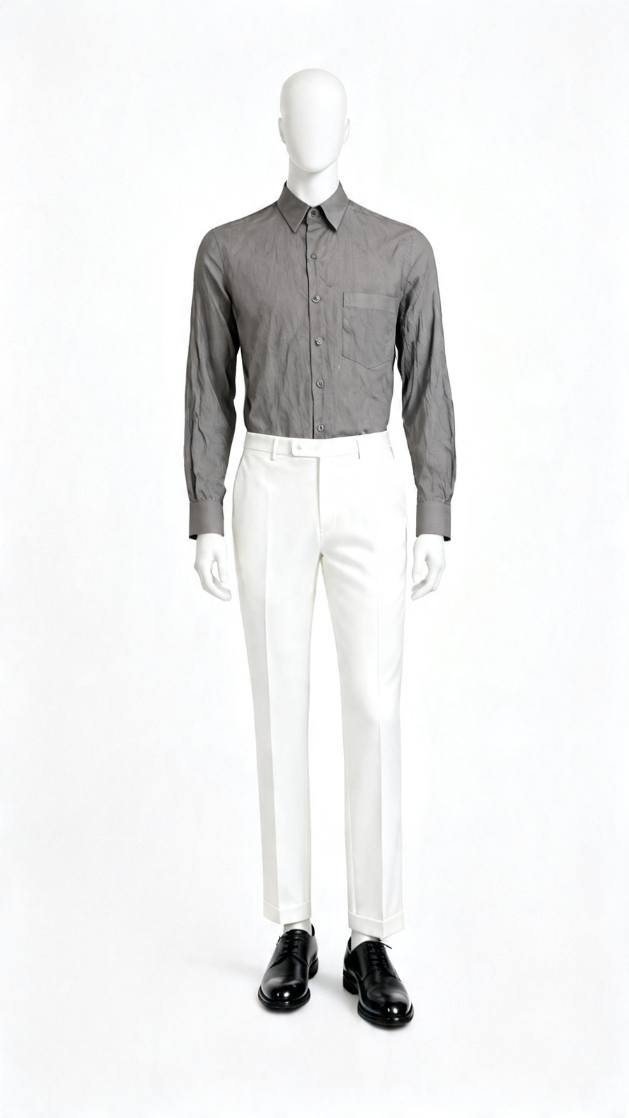 Classic Grey Office Formal Shirt