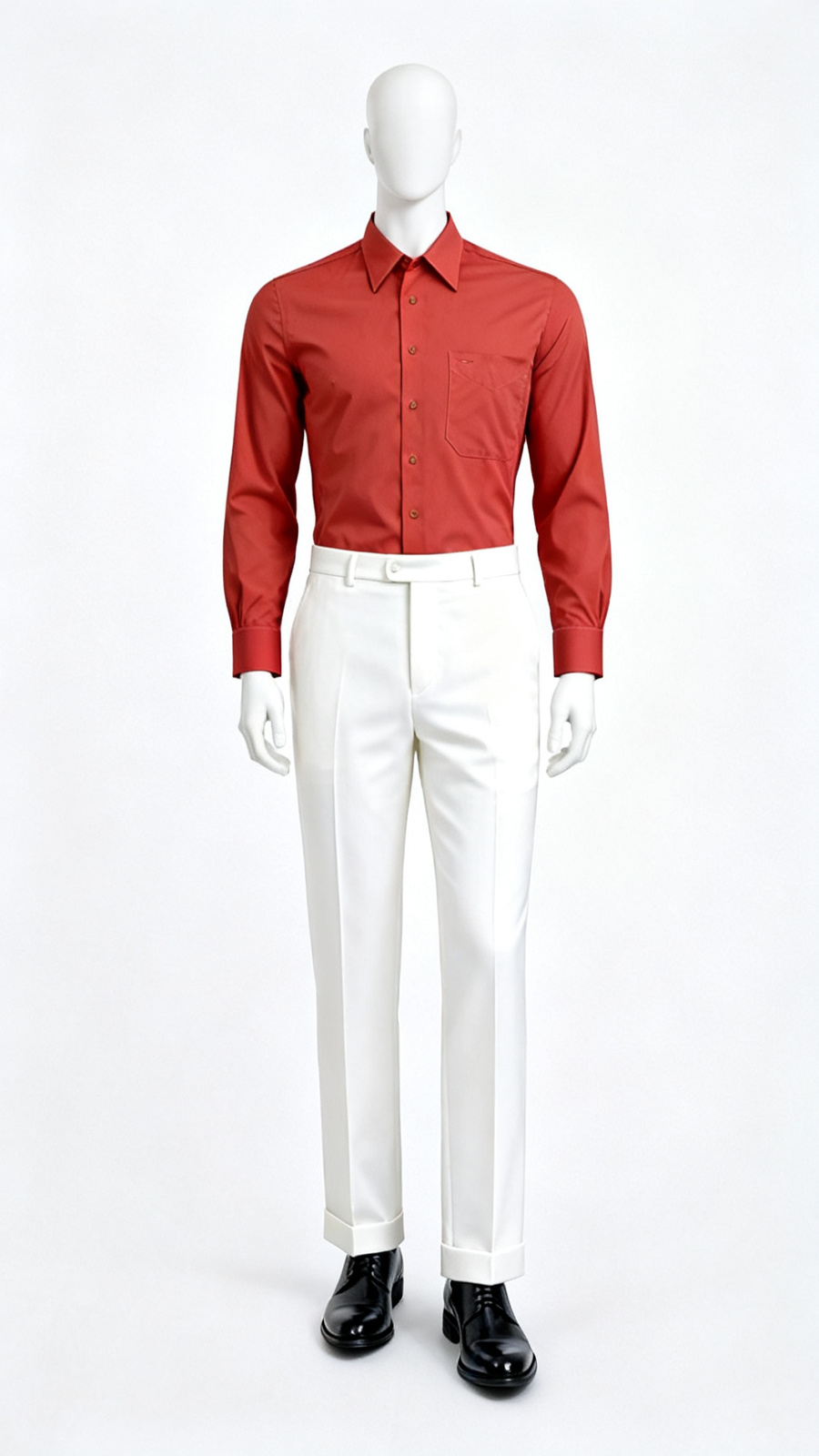 Bold Red Formal Shirt