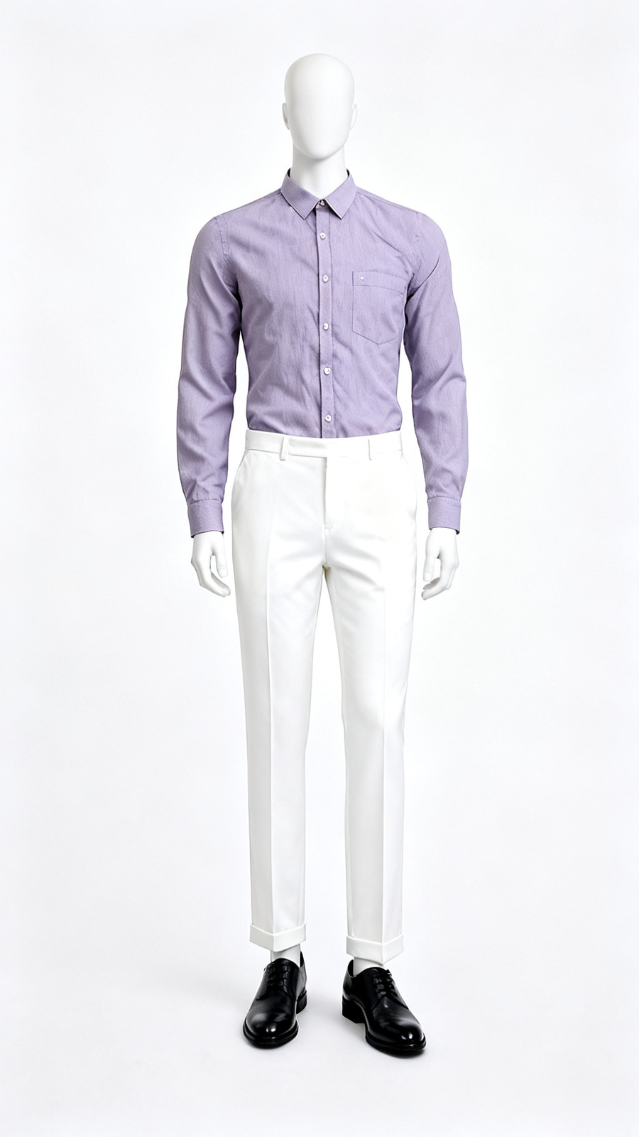 Men Lavender Formal Shirt
