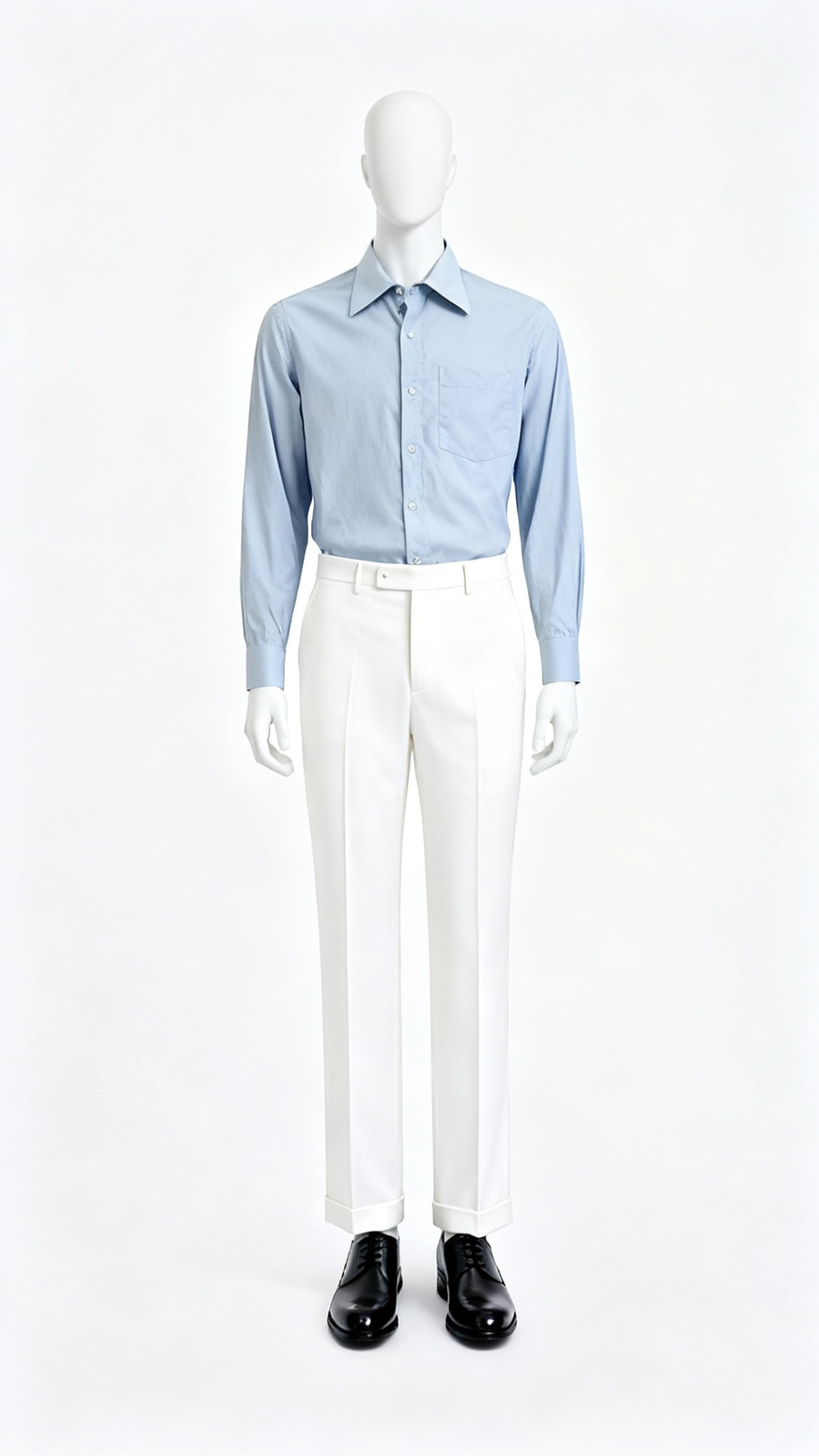 Men Light Blue Formal Shirt