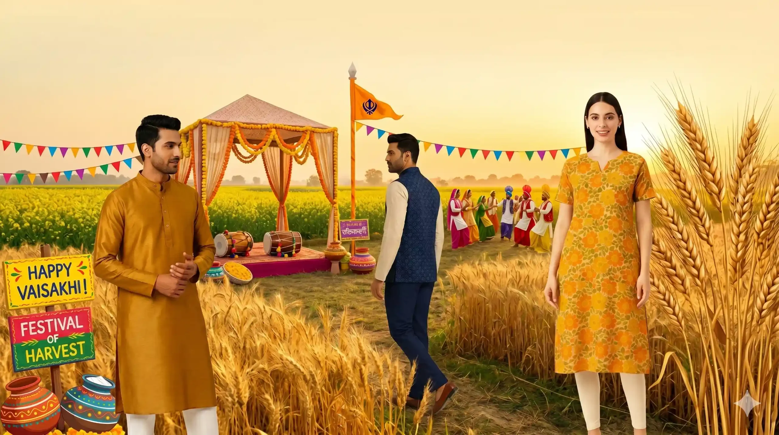 Vaisakhi Traditional Outfit 2026 at Costumepeti