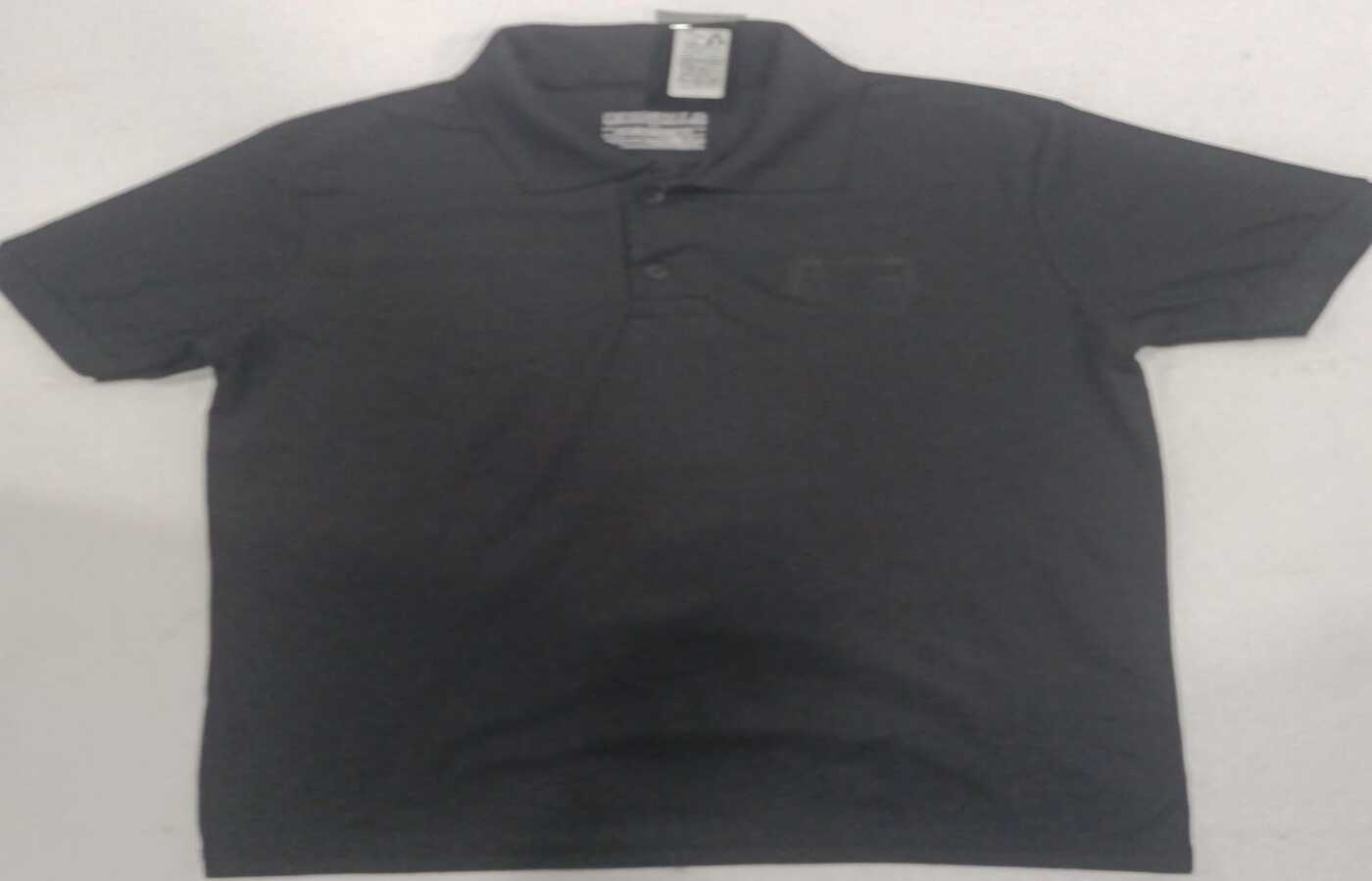 Solid Black Polo T-Shirt - Image 4