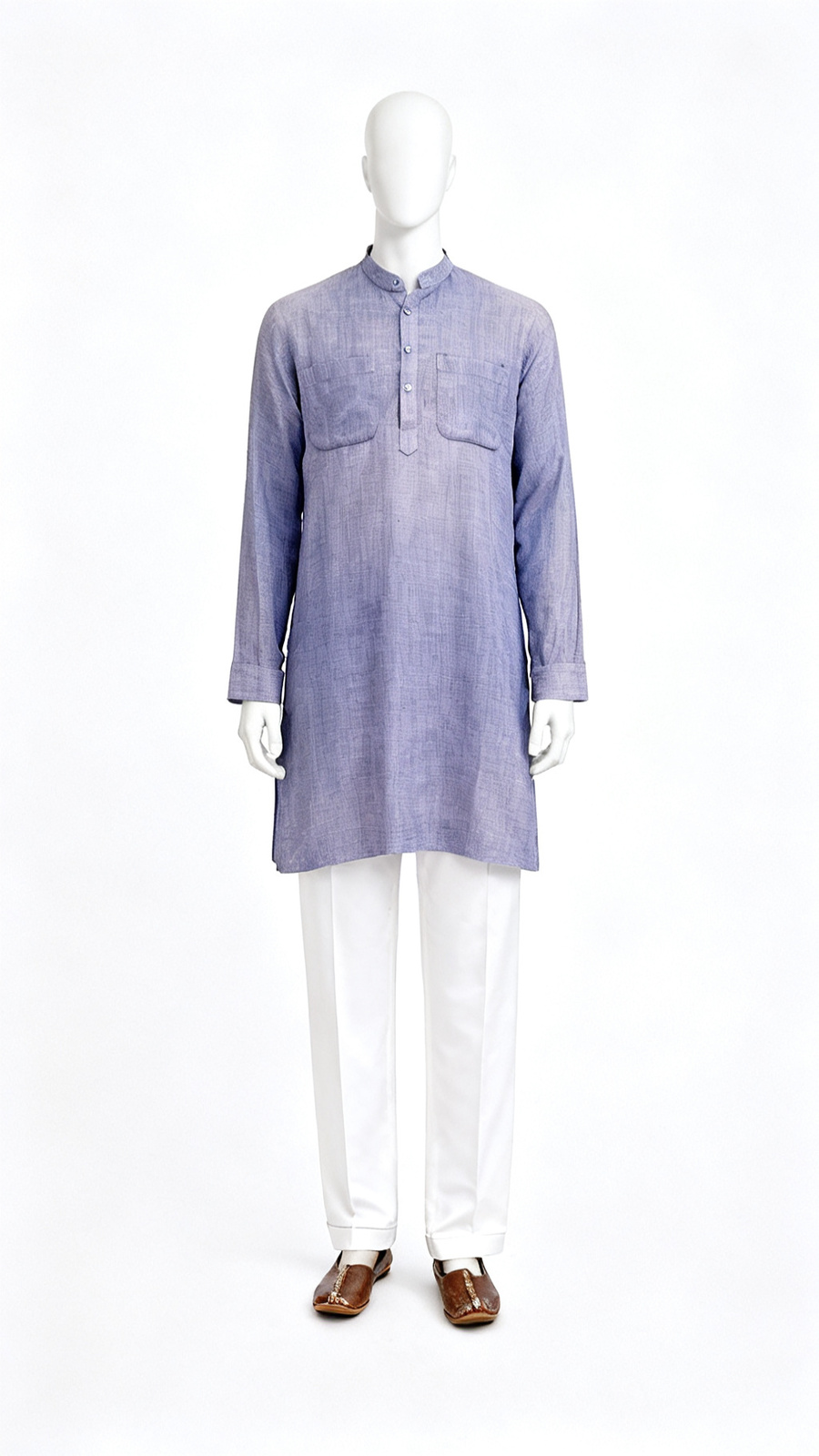 Lavender Textured Kurta