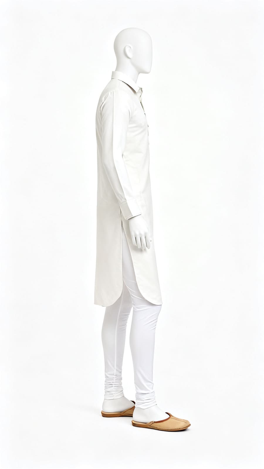 Men White Formal Kurta