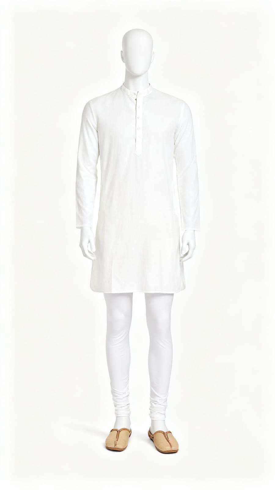 White Cotton Kurta