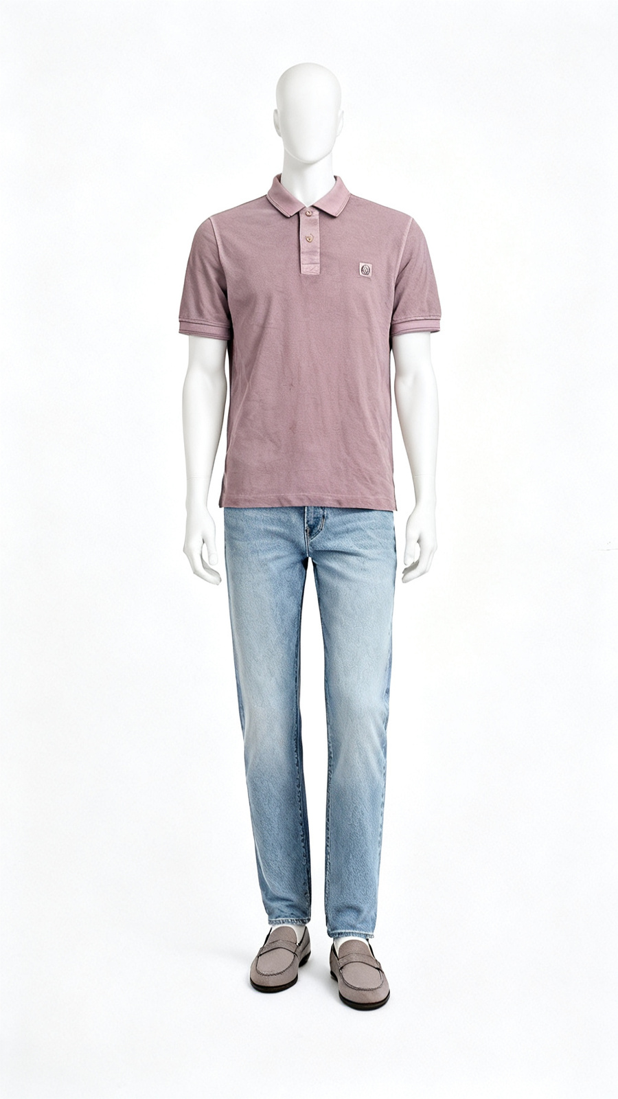 Dusty Mauve Polo Tee