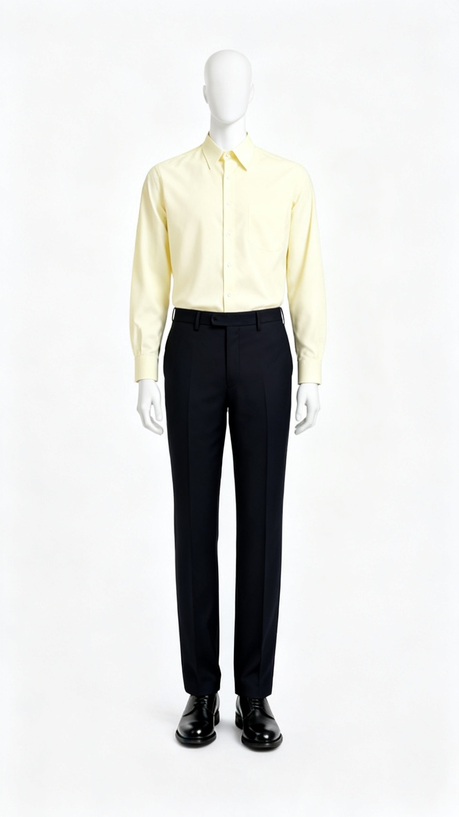 Dark Olive Wide-Leg Trousers