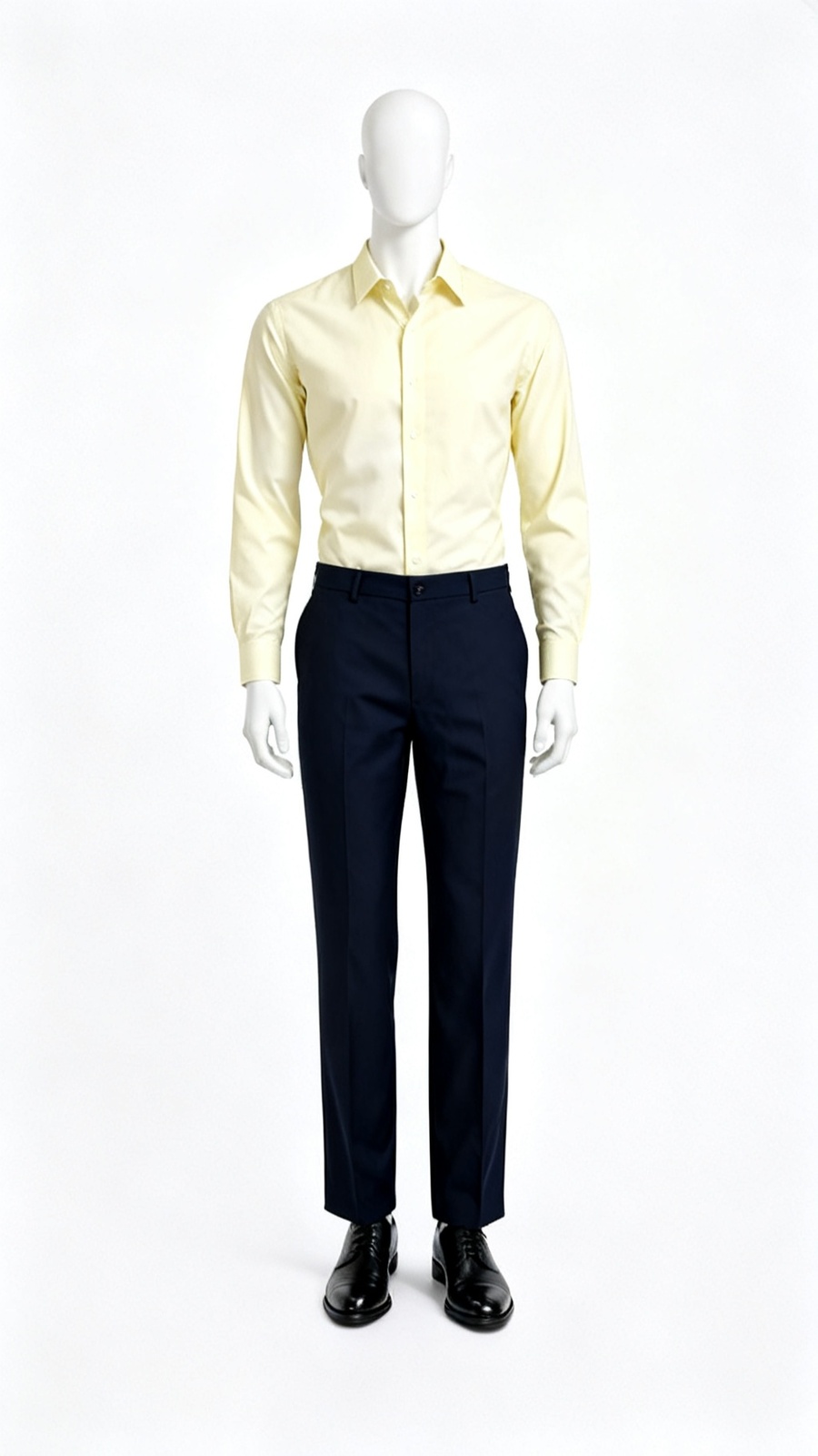 Navy Classic Straight Formal Trousers