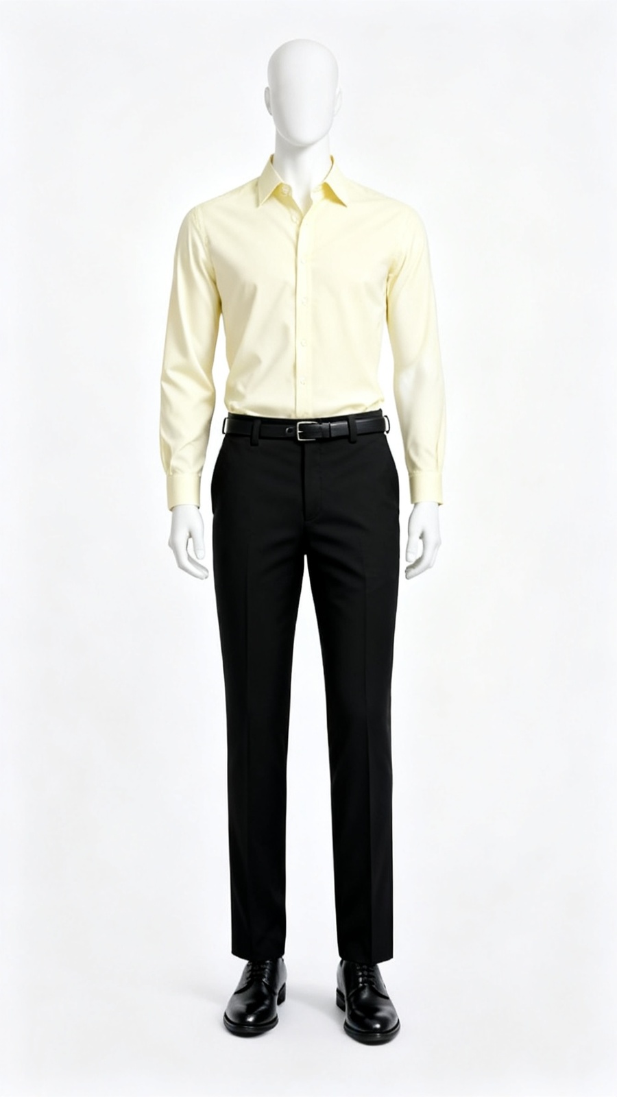 Black Classic Straight Fit Trouser