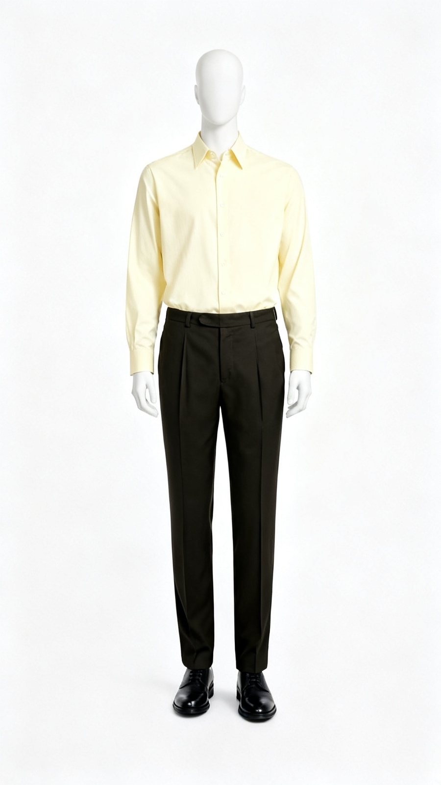 Dark Brown Textured Relaxed Fit Formal Trouser