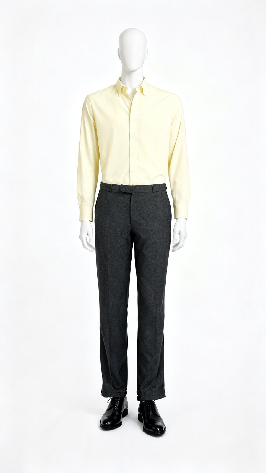 Men’s Charcoal Grey Business-Fit Trouser
