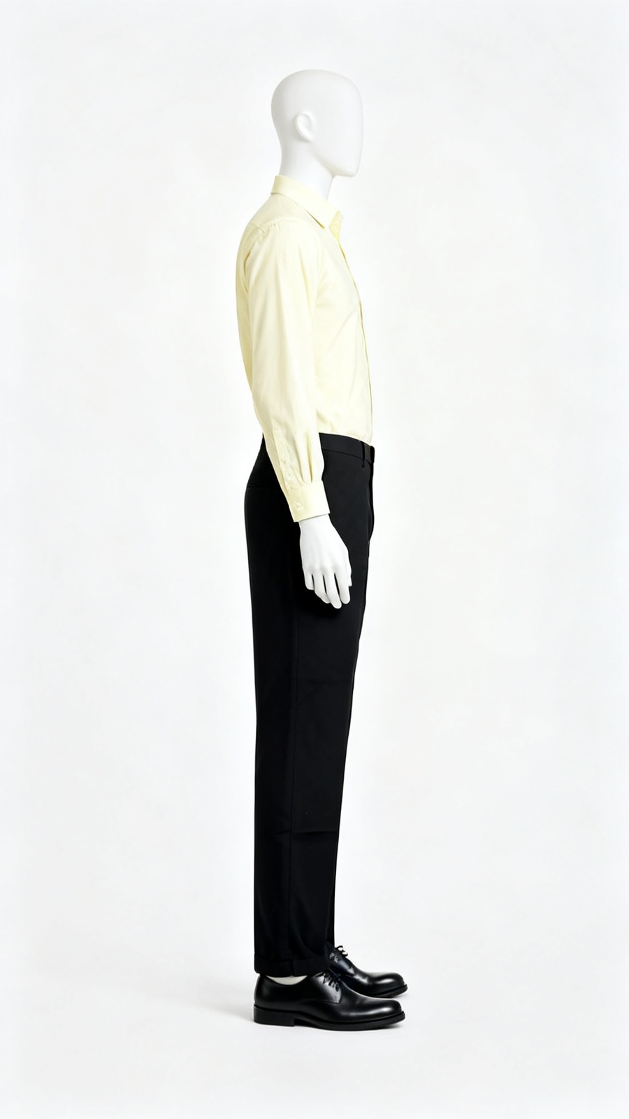 Black Regular-Fit Classic Formal Trousers