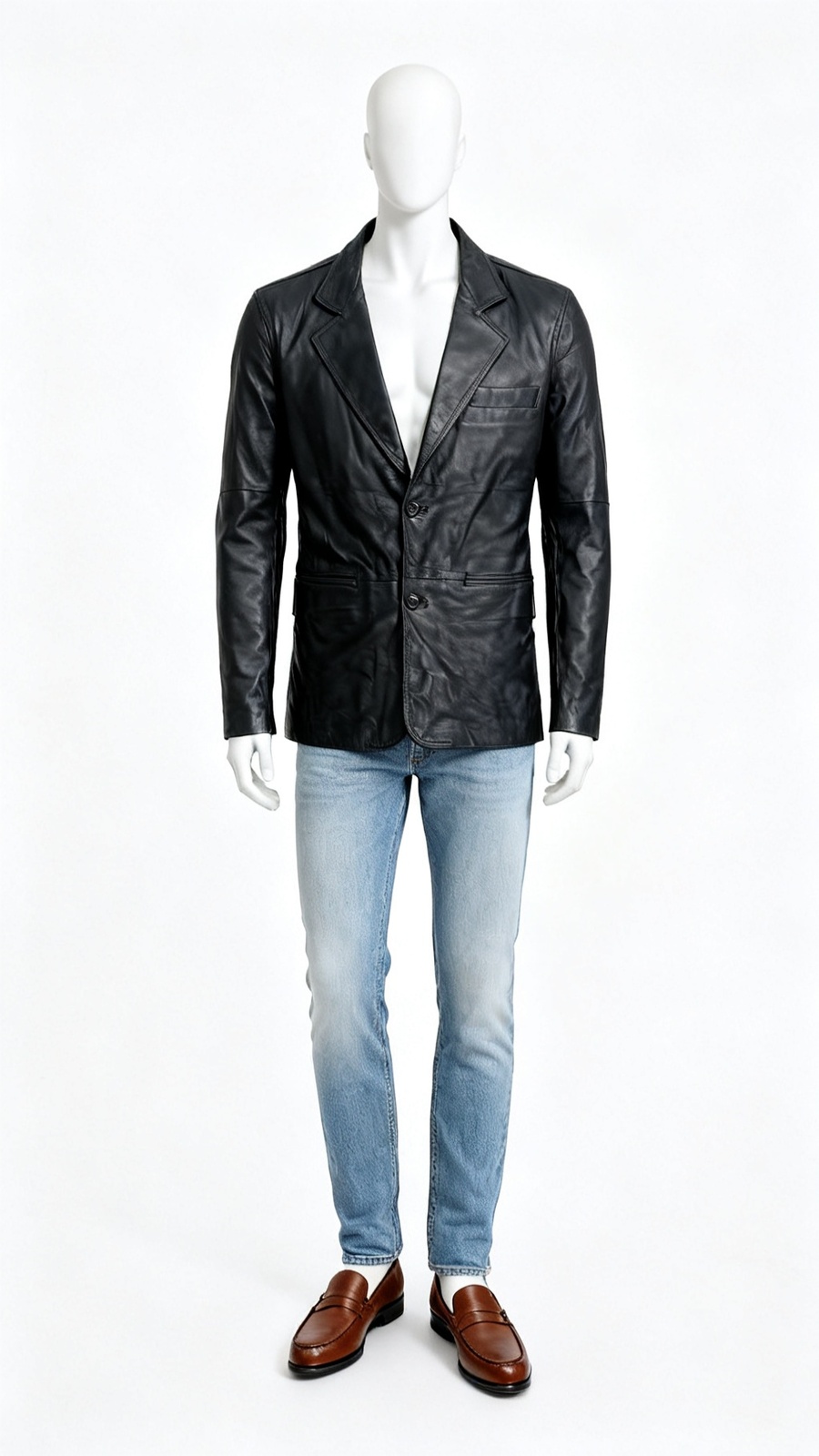 Men Black Leather Jacket