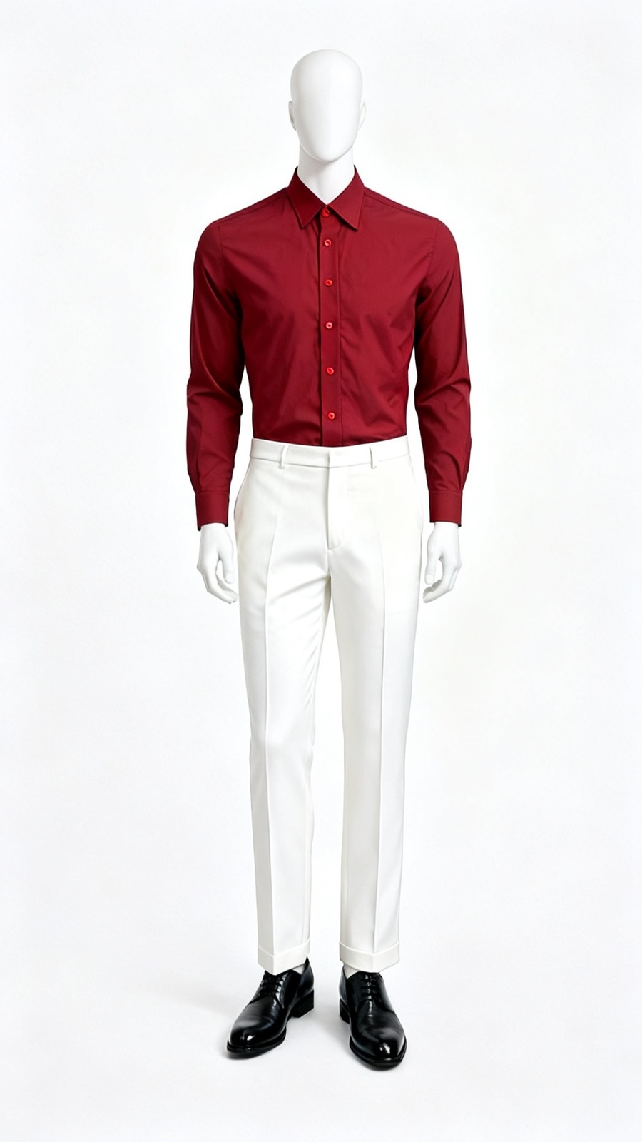 Red Classic Dress Shirt