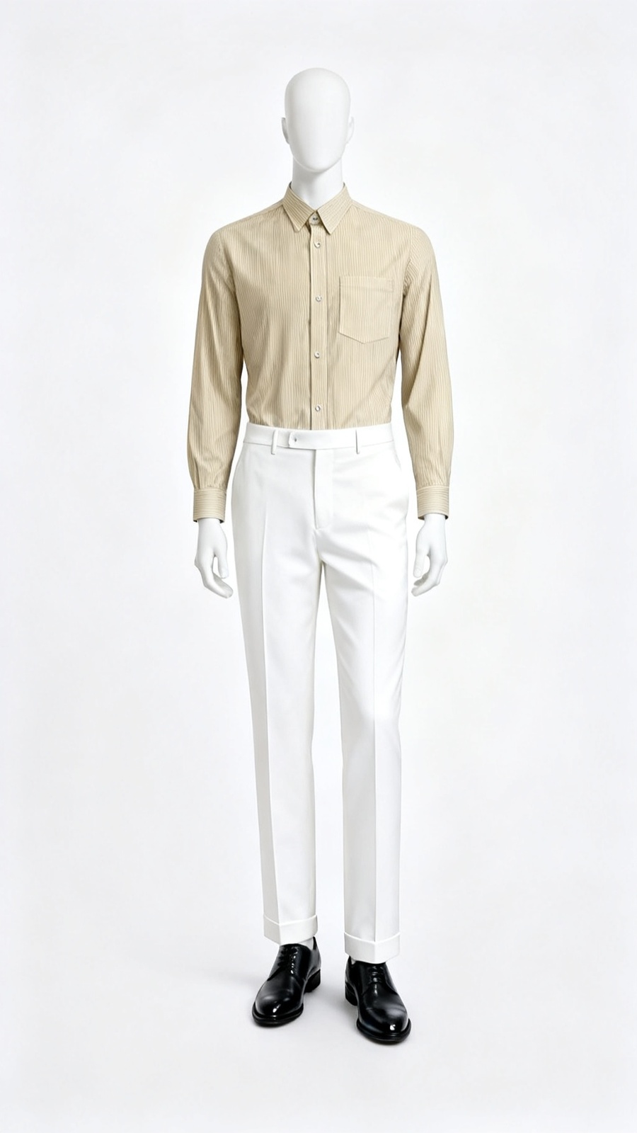 Mustard Stripe Casual Shirt