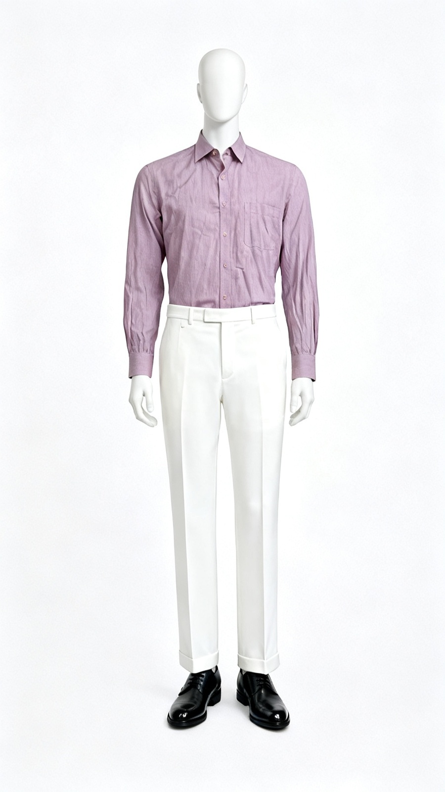 Mauve Pink Solid Shirt