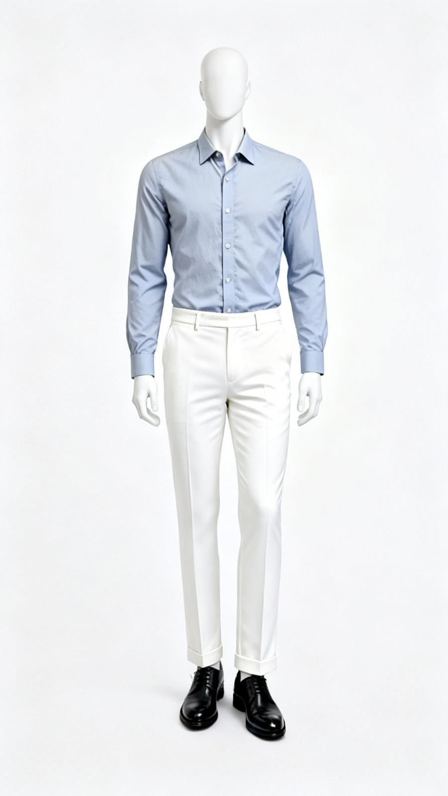 Light Blue Solid Formal Shirt