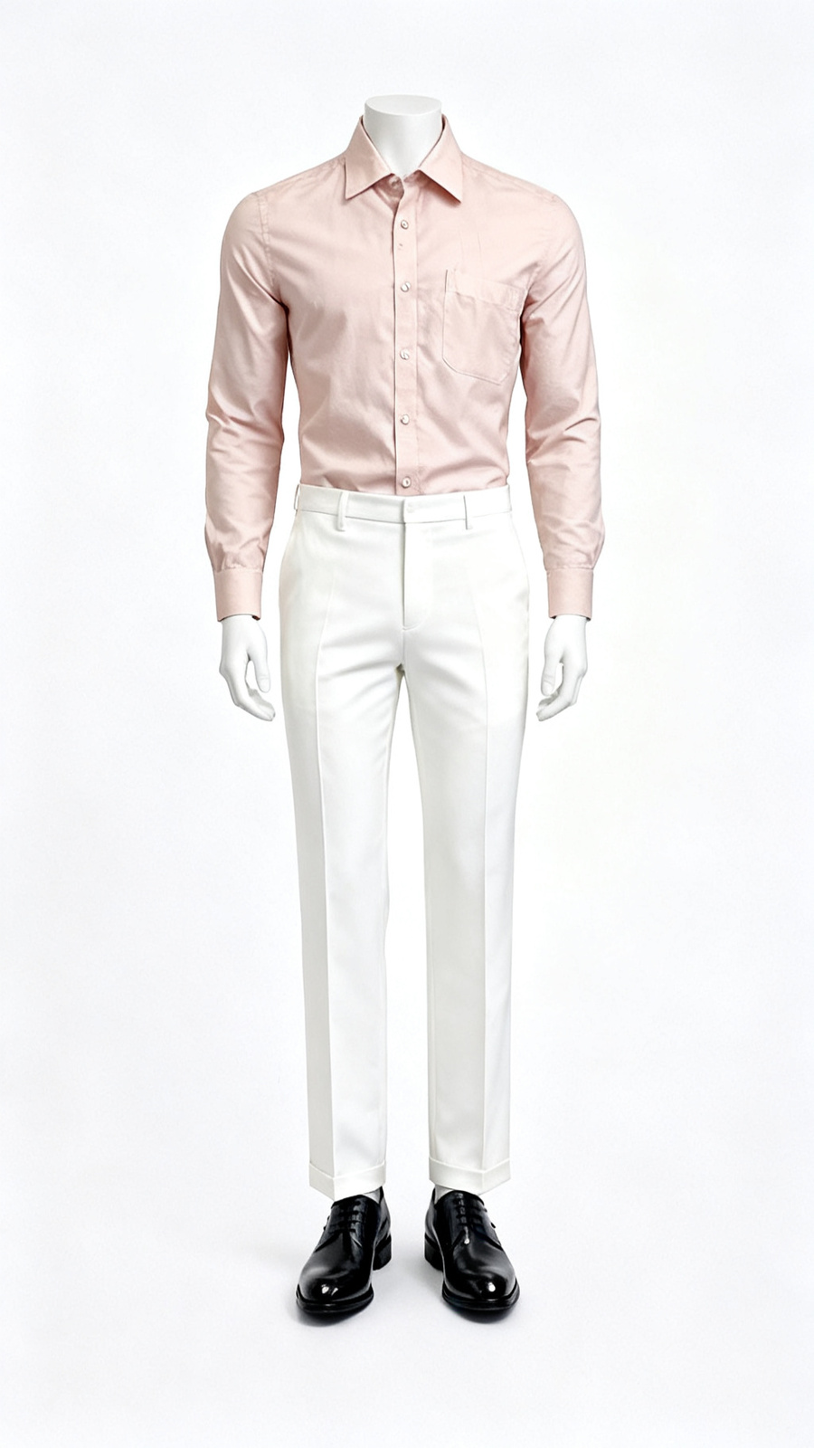 Solid Pink Formal Shirt