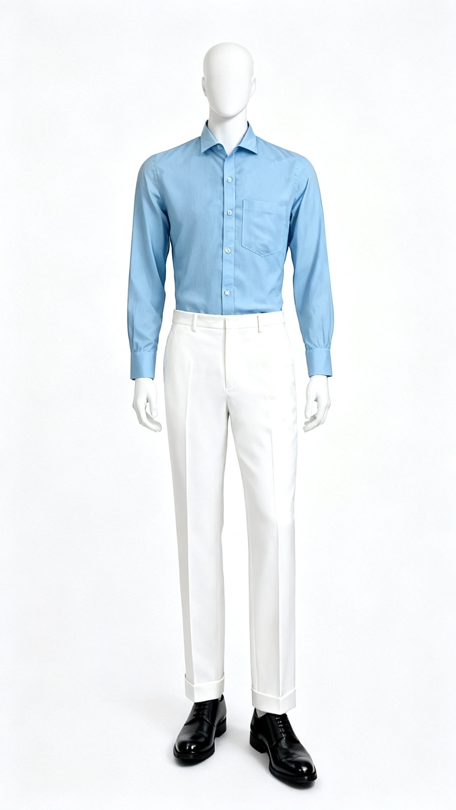Teal Solid Formal Shirt